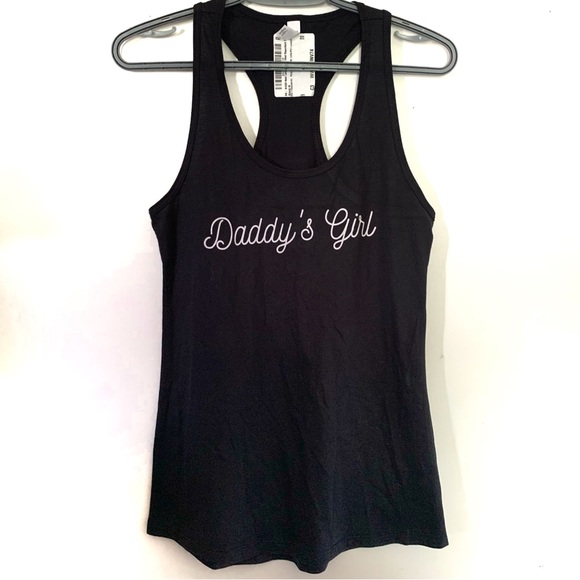 Daddy’s Girl Women’s Black Tank Top Size Medium New - Picture 1 of 5
